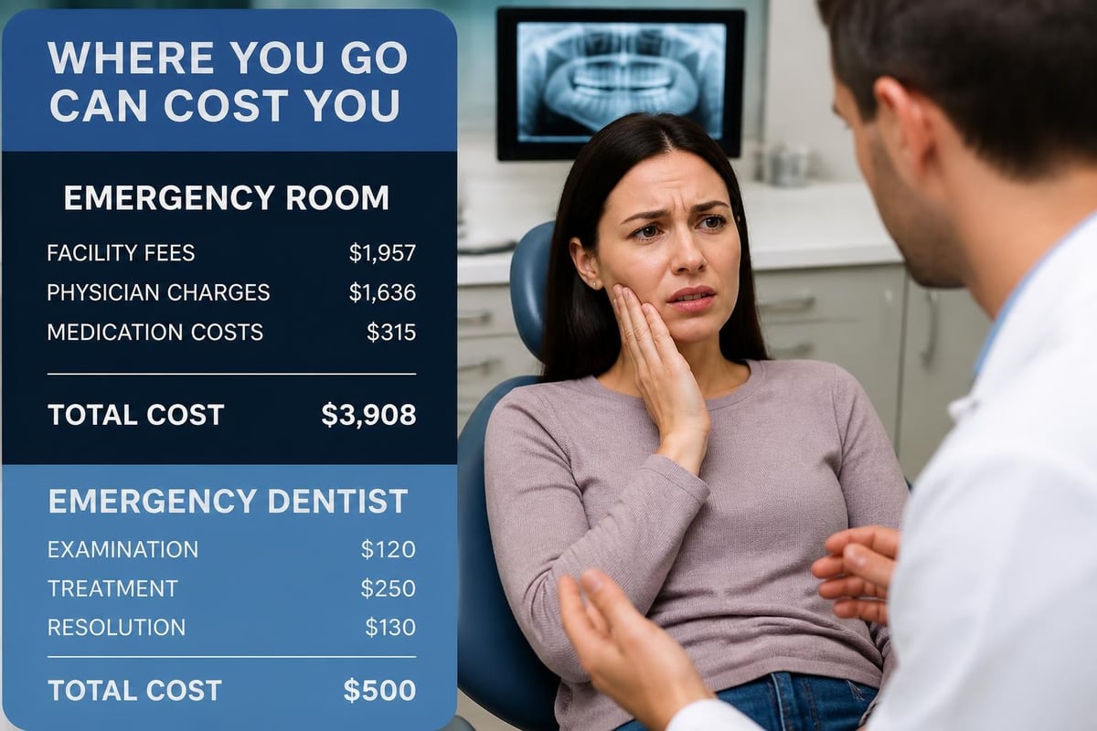 Cost breakdown dental emergency