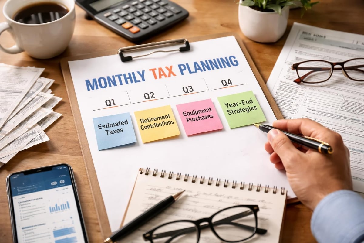 Year-round tax planning calendar