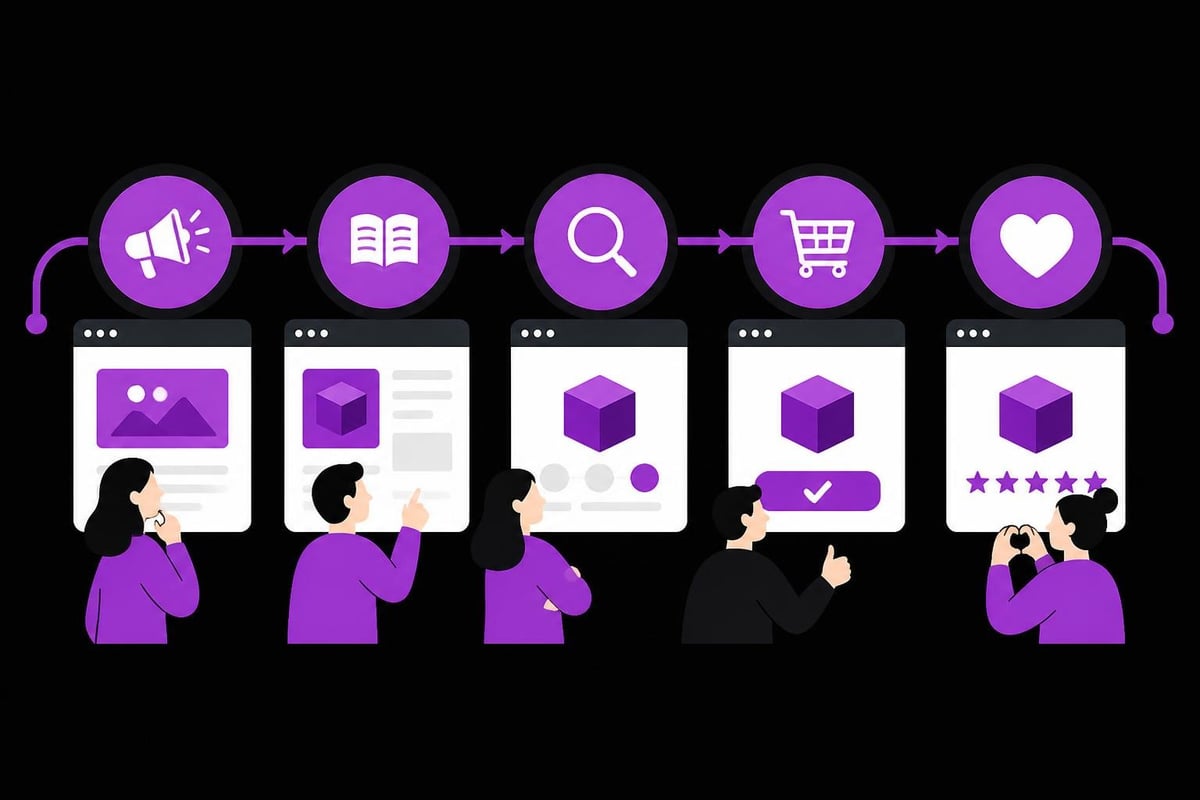 One product website conversion funnel