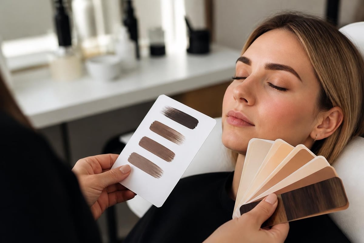 Salon Brow Tint: Professional Guide to Eyebrow Tinting 2 Eyebrow tinting color consultation