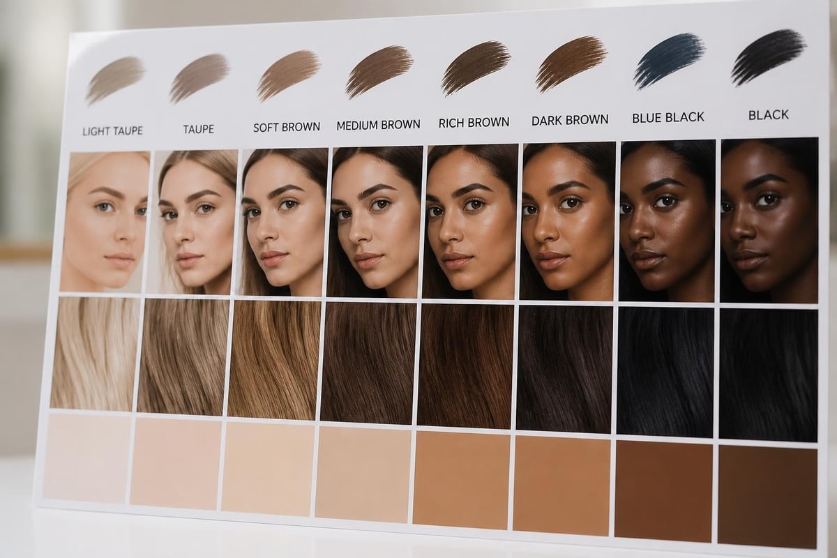 Salon Brow Tint: Professional Guide to Eyebrow Tinting 3 Brow tint shade options