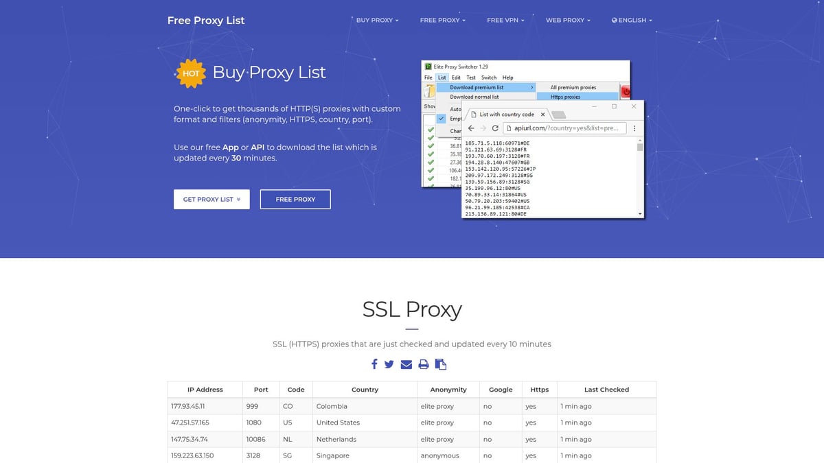Top 10 Free HTTP Proxy List for Secure Browsing in 2025 - Free Proxy List (SSLProxies.org)