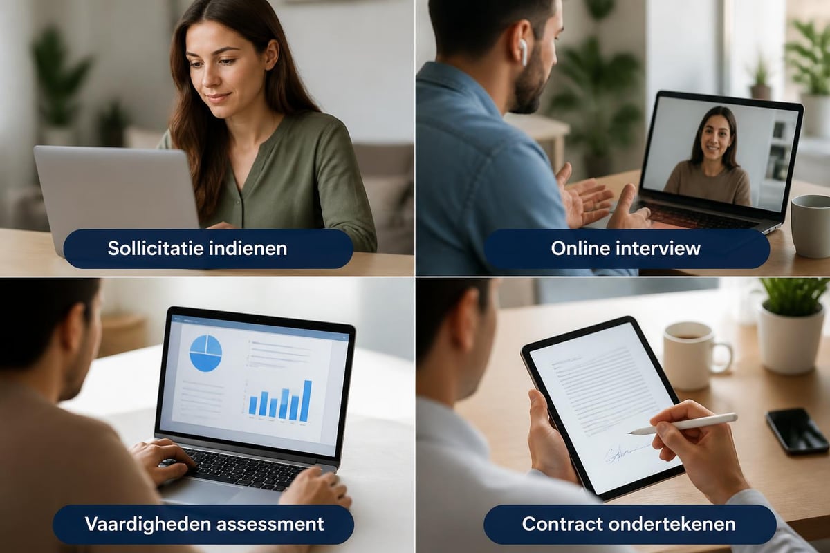 Remote marketing recruitment process