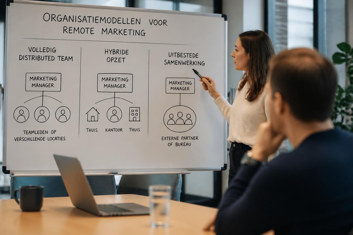 Remote marketing team structure