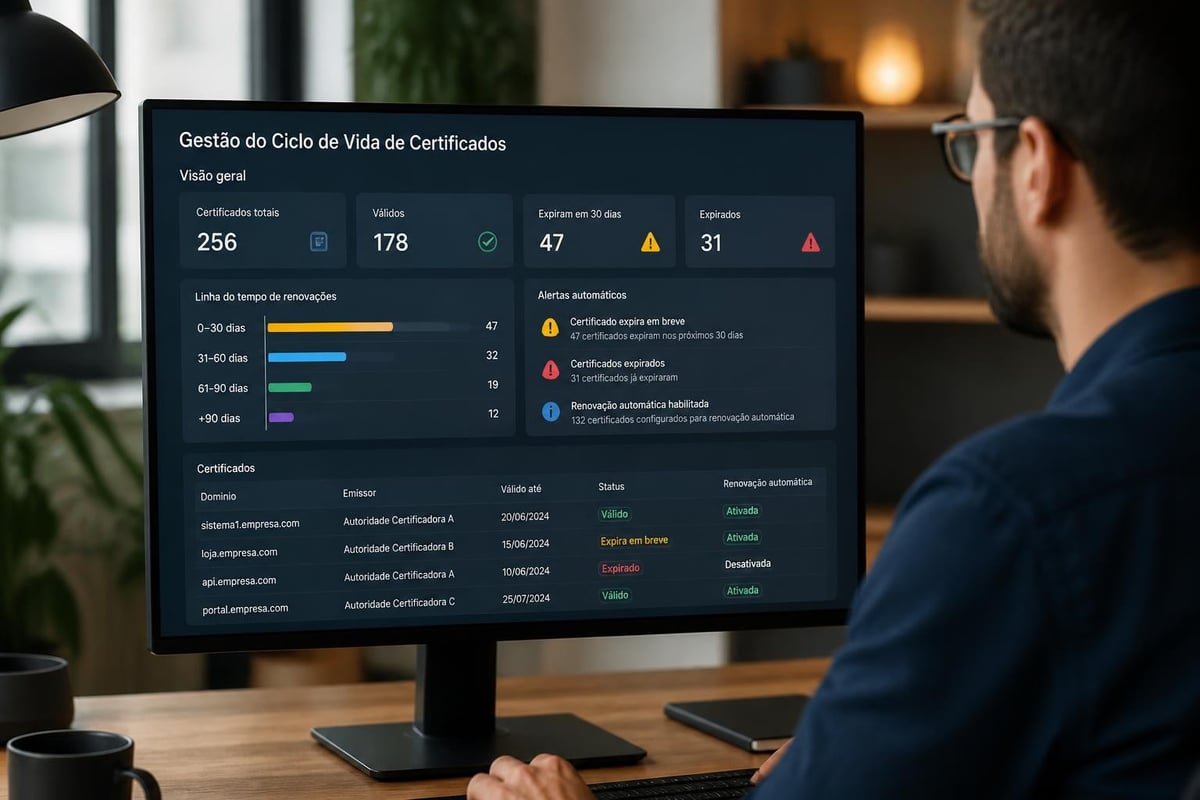 Sistema de gestão de certificados