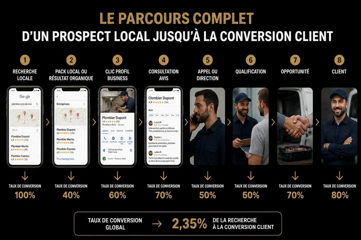 Processus conversion marketing local