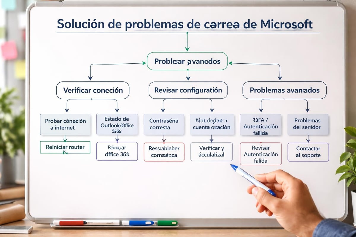 Flujo resolución problemas email
