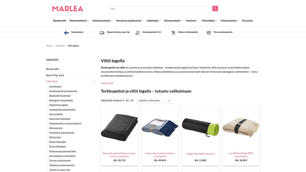 7 Parasta Liikelahja Logolla Ideaa Vuodelle 2026 - Ulle Viltti Merinovilla Logolla