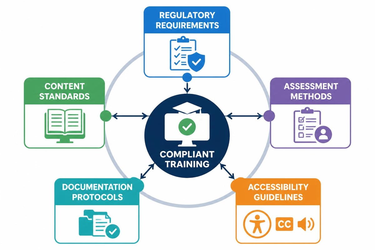 Course compliance framework components