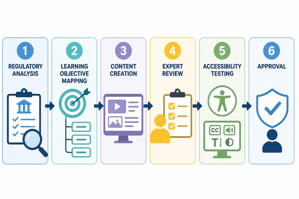 Compliant content development process