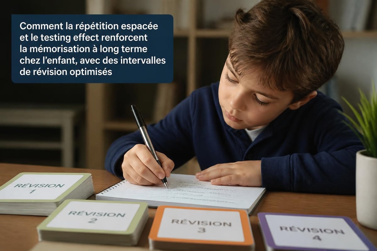 Processus de mémorisation par quiz