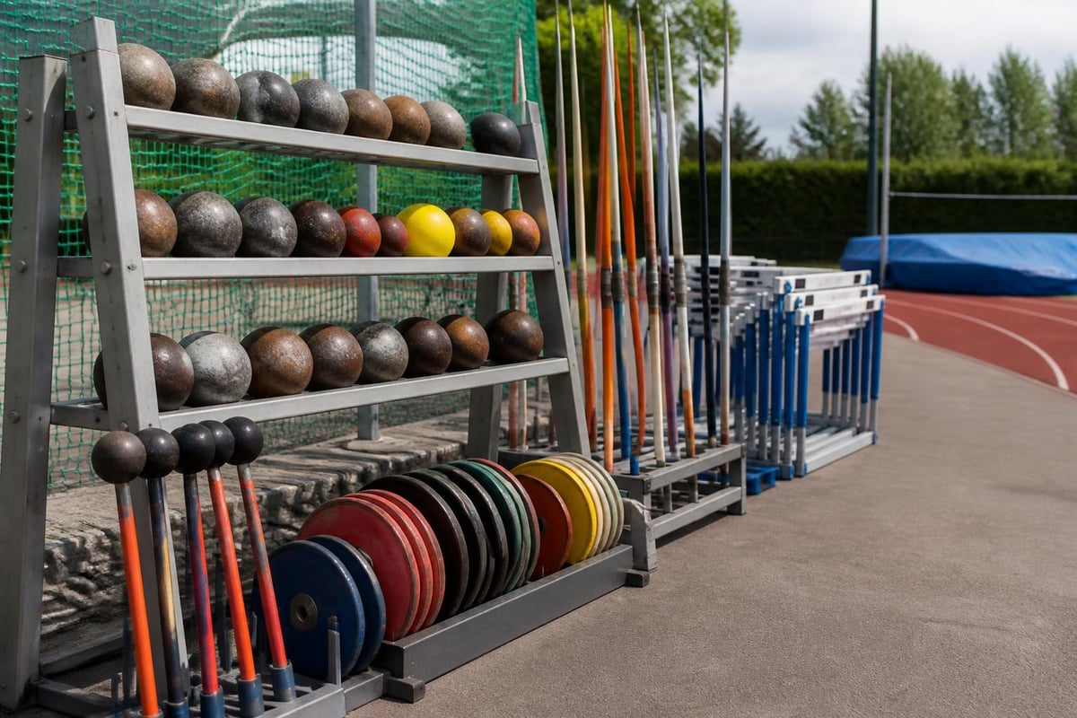 Track and field equipment organization