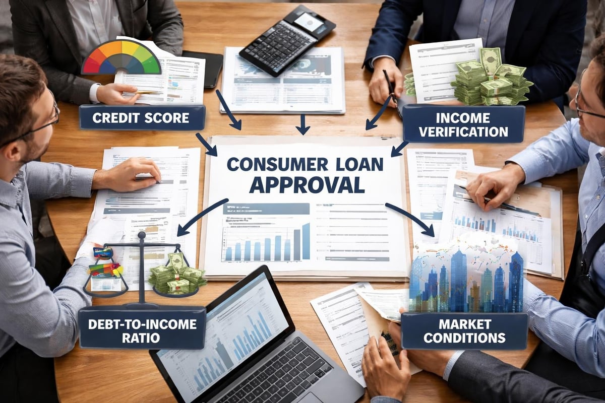 Loan approval factors and rate determination