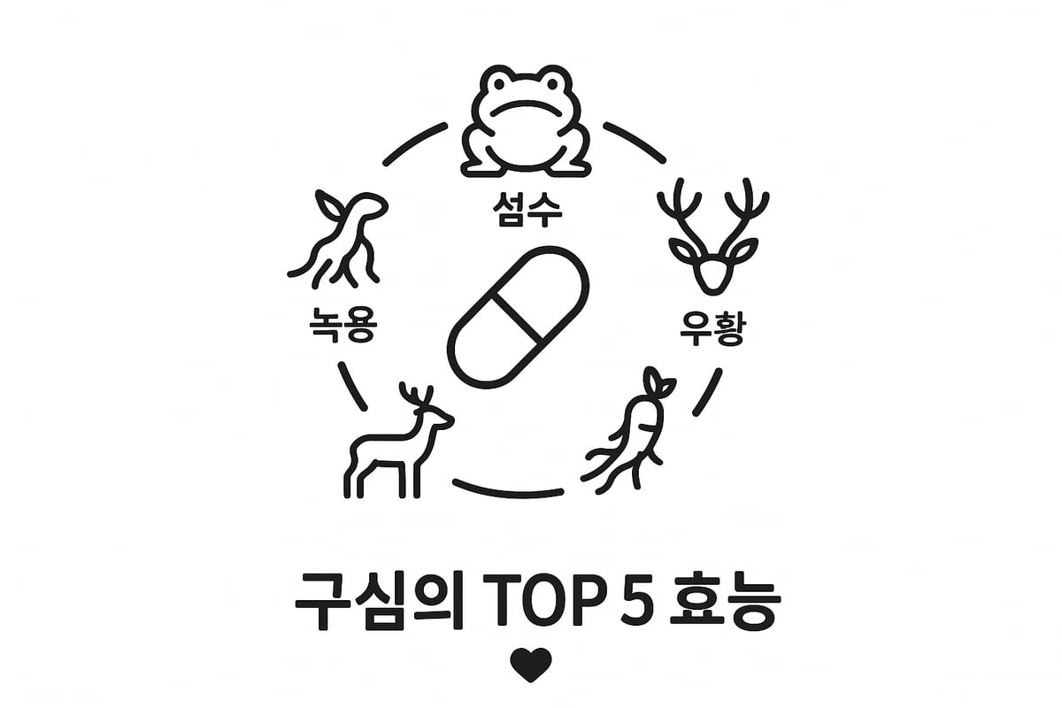 구심의 주요 효능 TOP 5