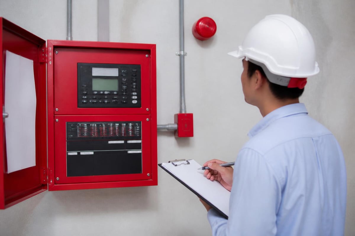 Fire alarm compliance pyramid