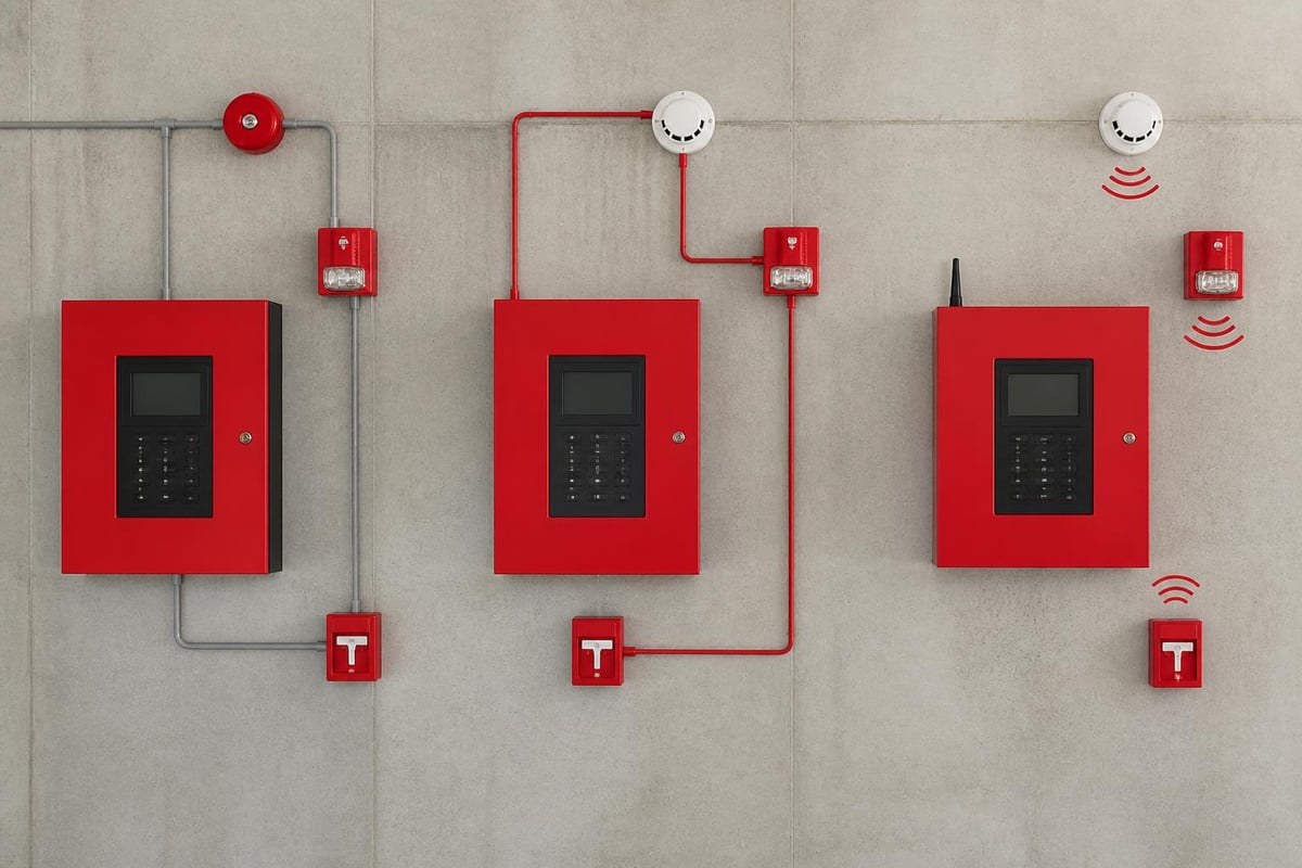 Fire alarm system types comparison