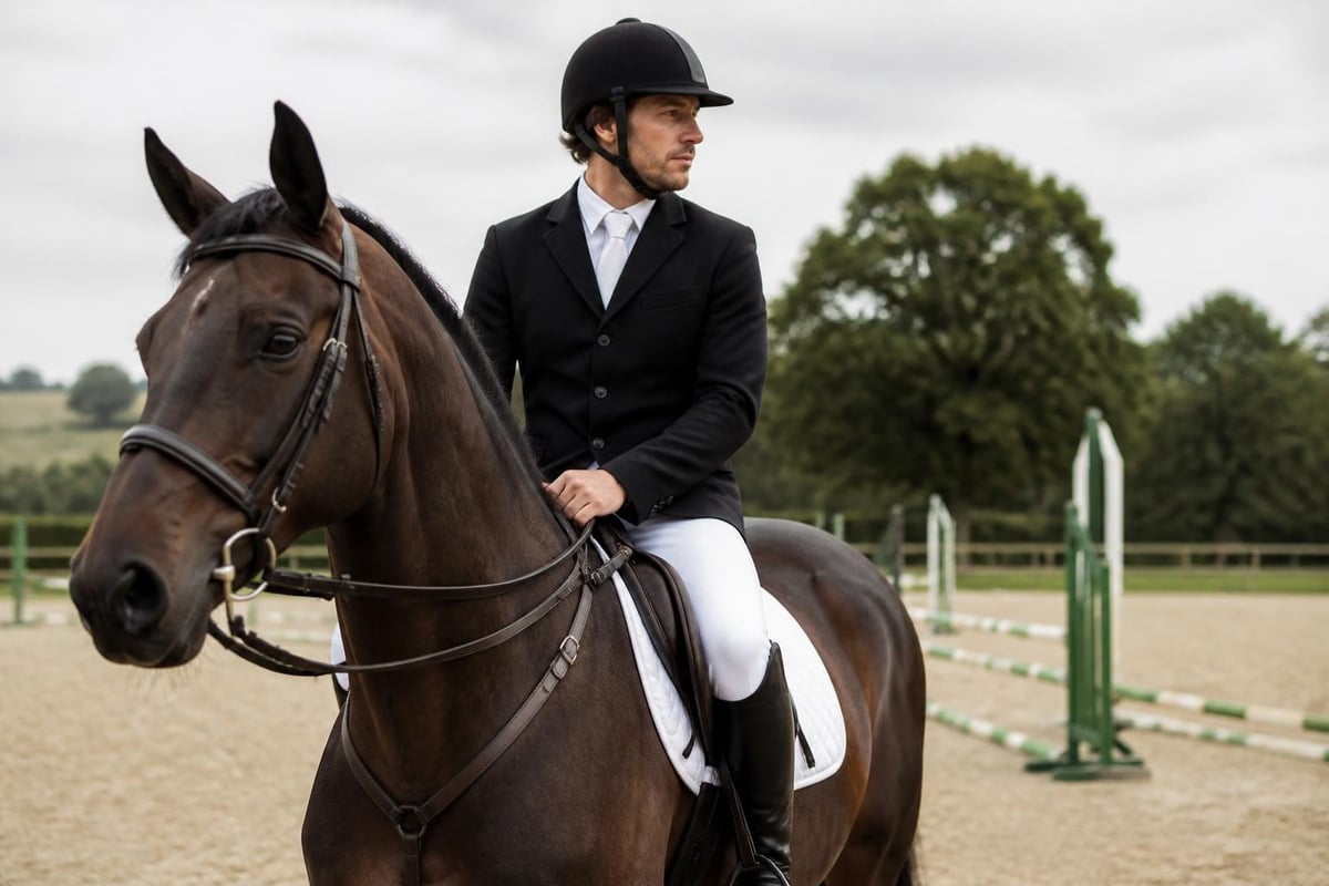 Essential components of mens riding kit
