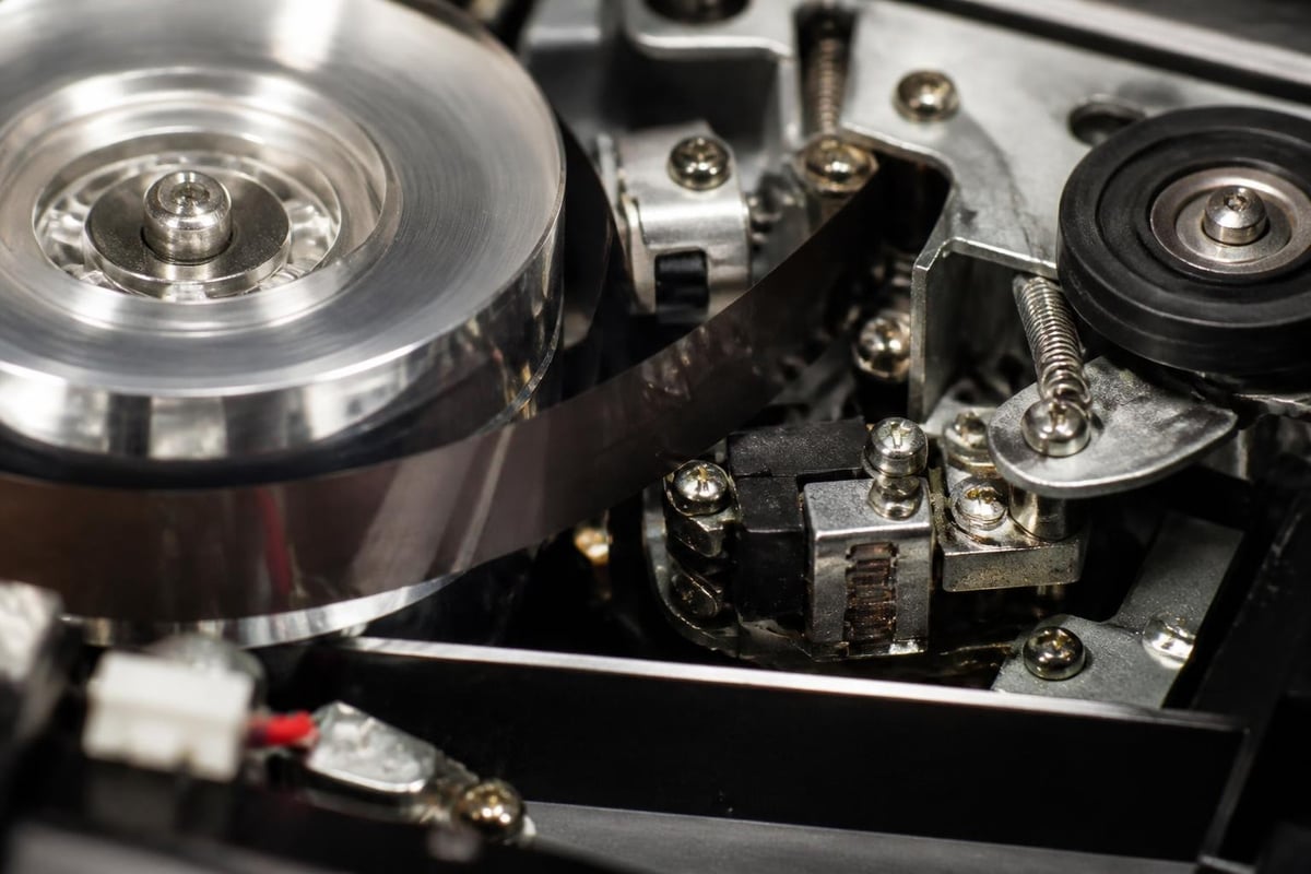 VCR tape magnetic recording process