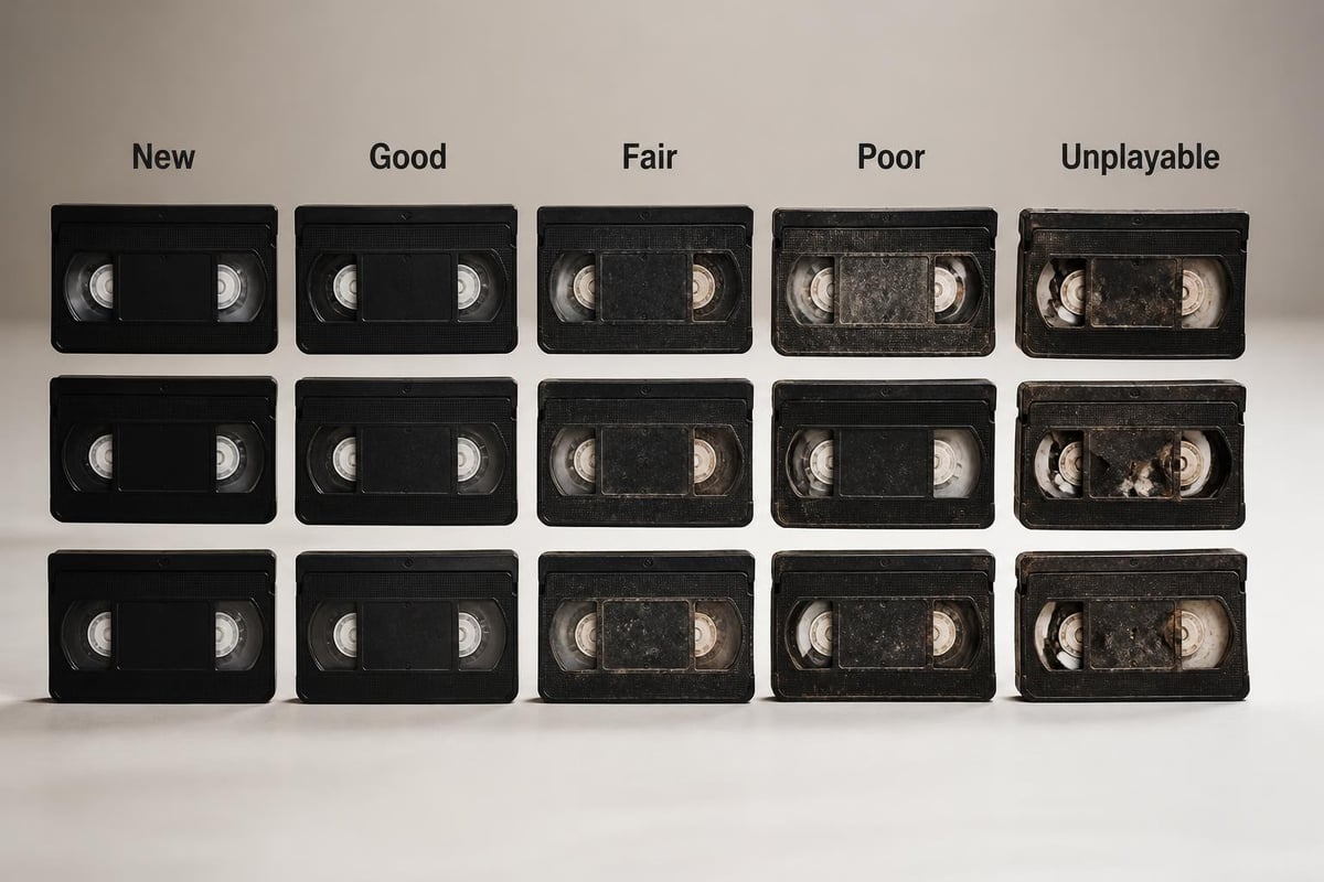 VCR tape deterioration timeline