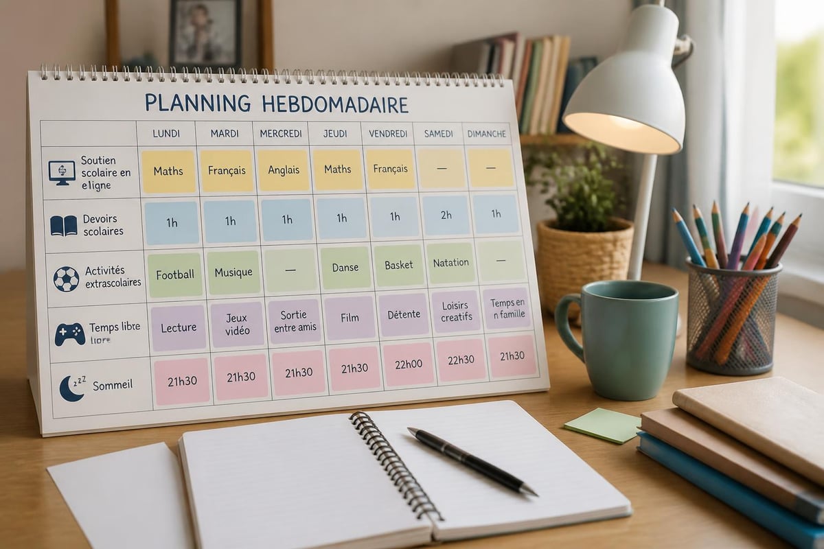Organisation hebdomadaire équilibrée