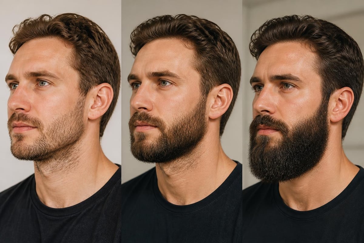 Beard transformation timeline