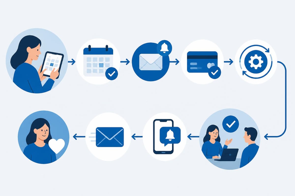 Salon booking automation workflow