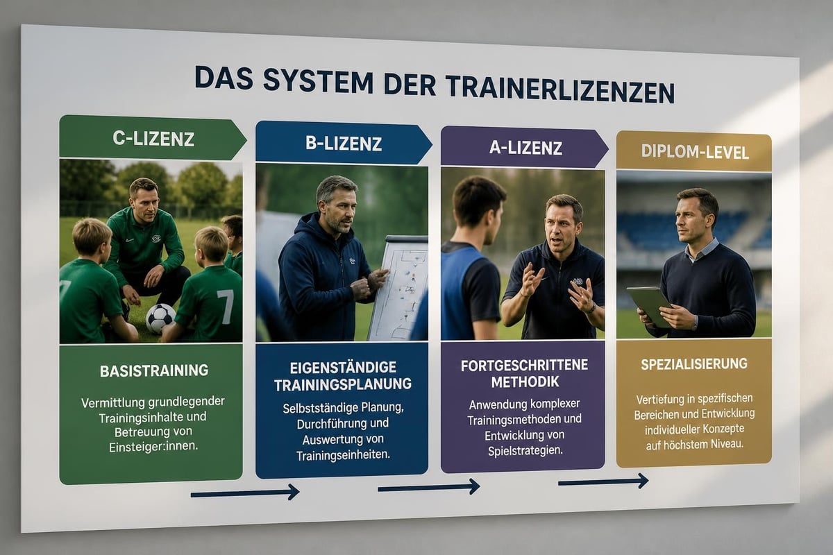 Trainer-Lizenzstufen im Überblick