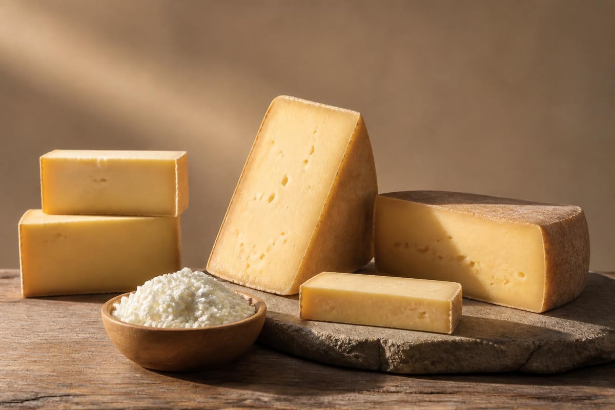 Käse-Jausn Kombination mit Trauben und Nüssen