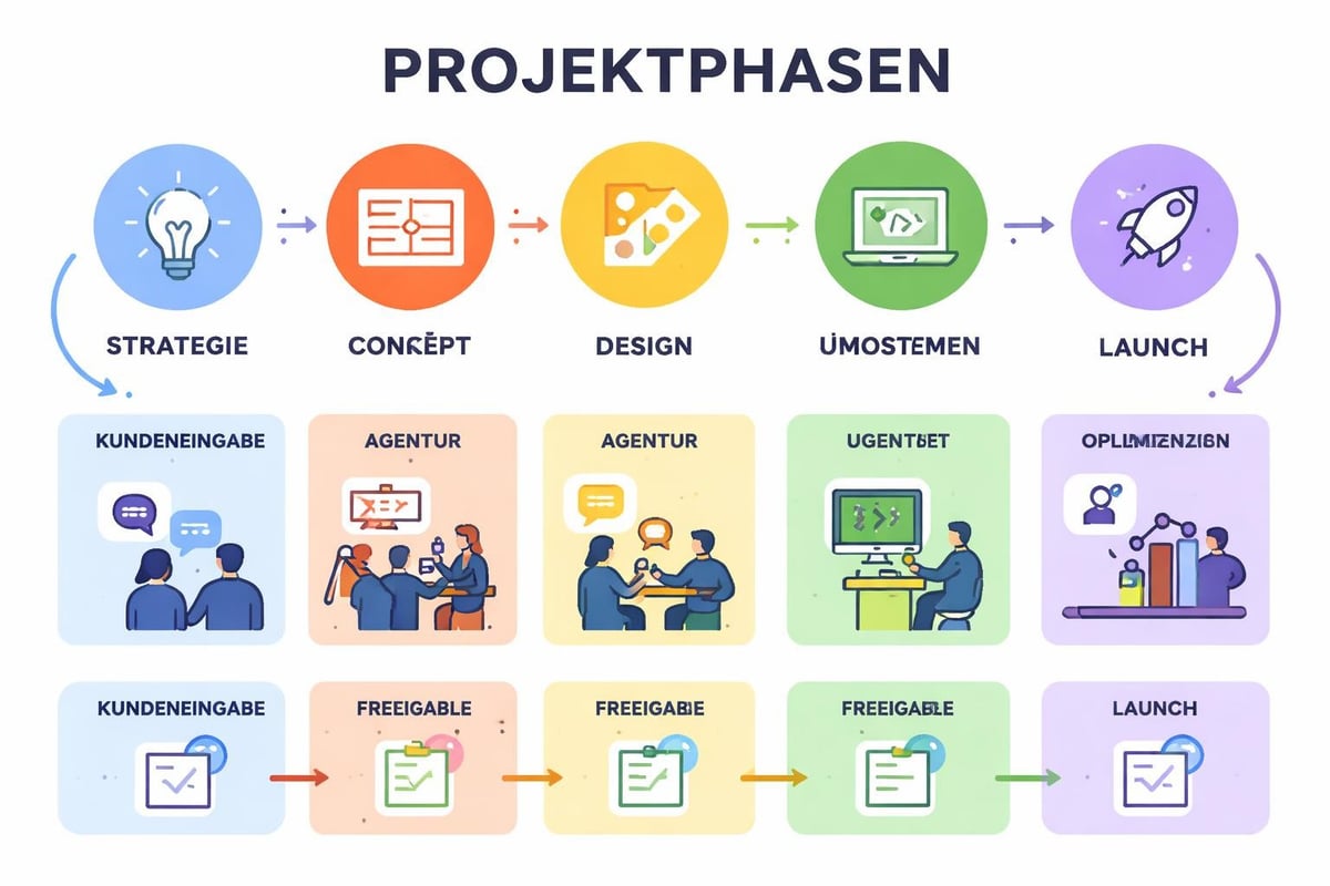 Web design project workflow