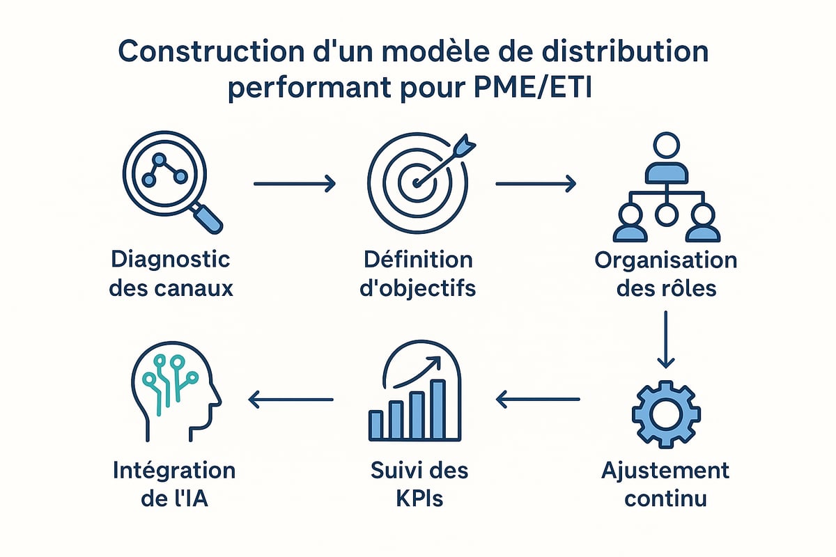 Construire un Modèle de Distribution Lisible, Mesurable et Aligné avec la Vision à 3–5 Ans