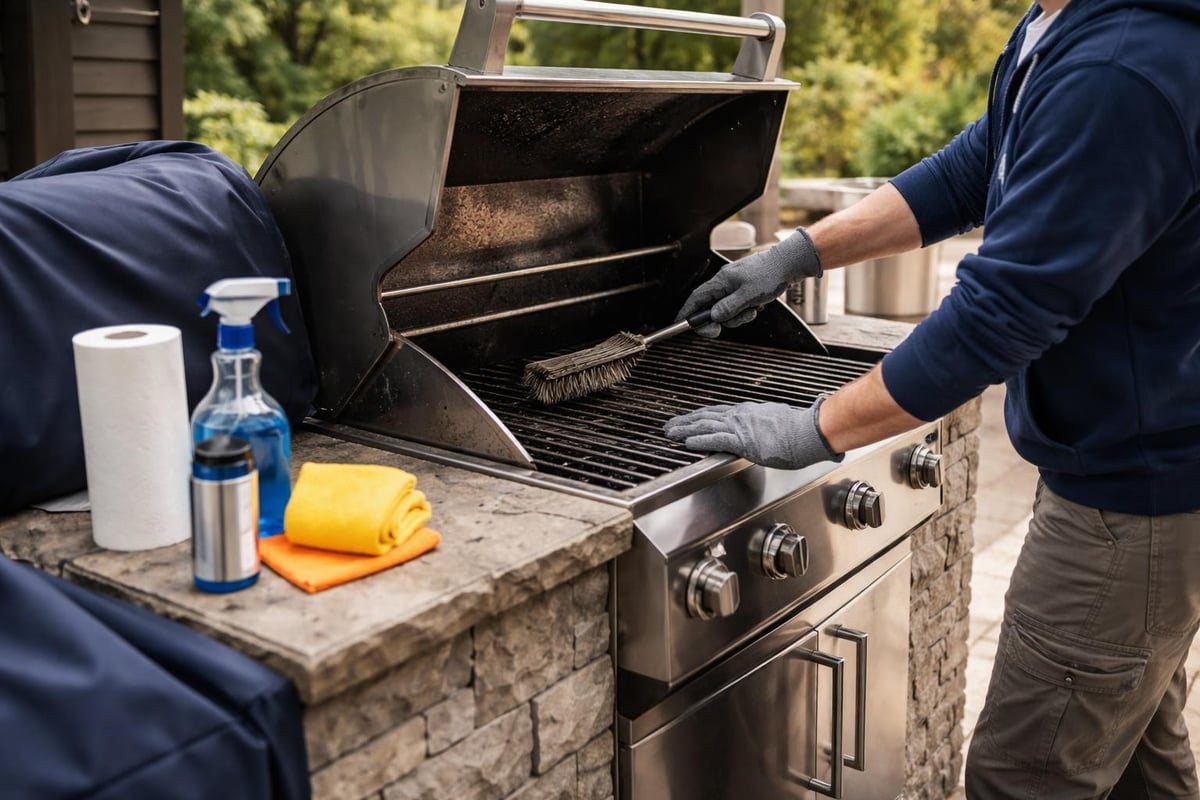 Outdoor kitchen maintenance