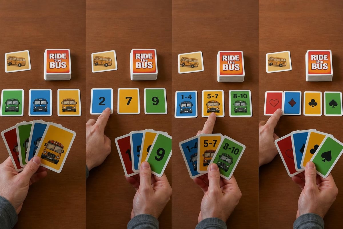 Card game progression phases