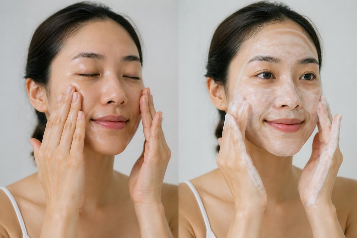 Cleansing technique steps