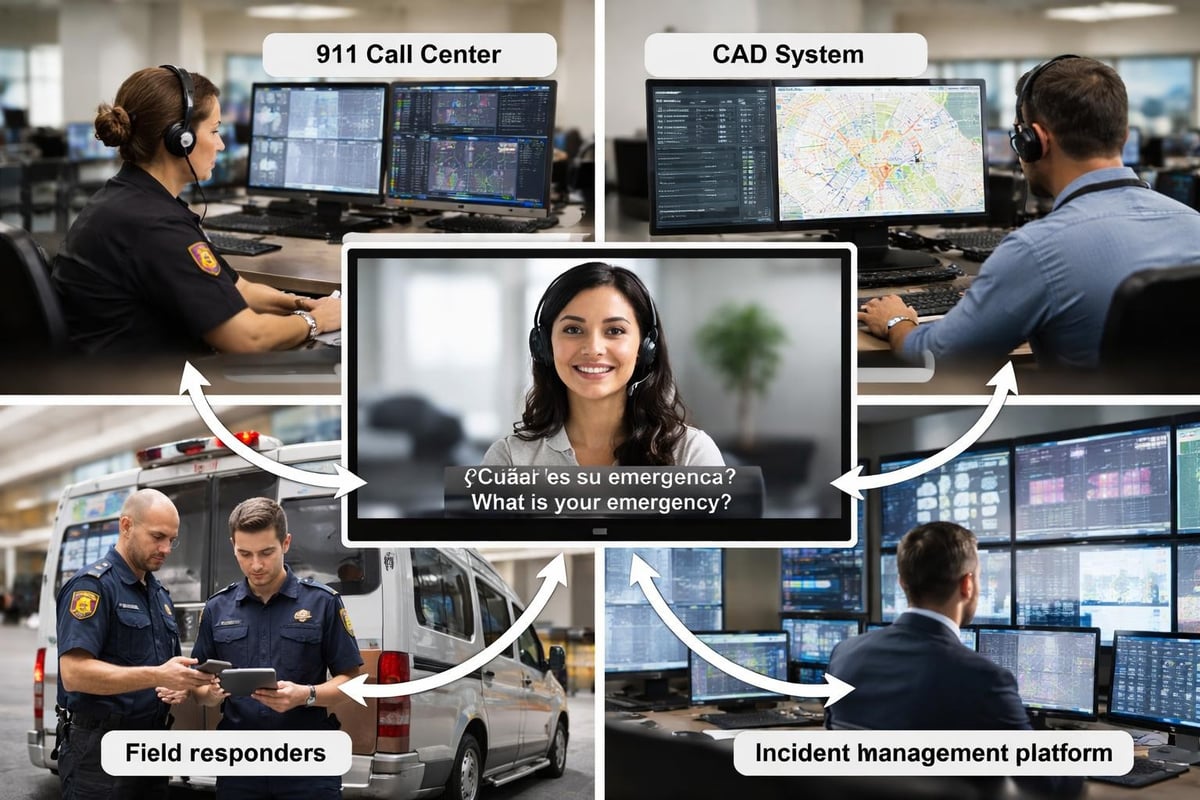 Emergency system integration diagram