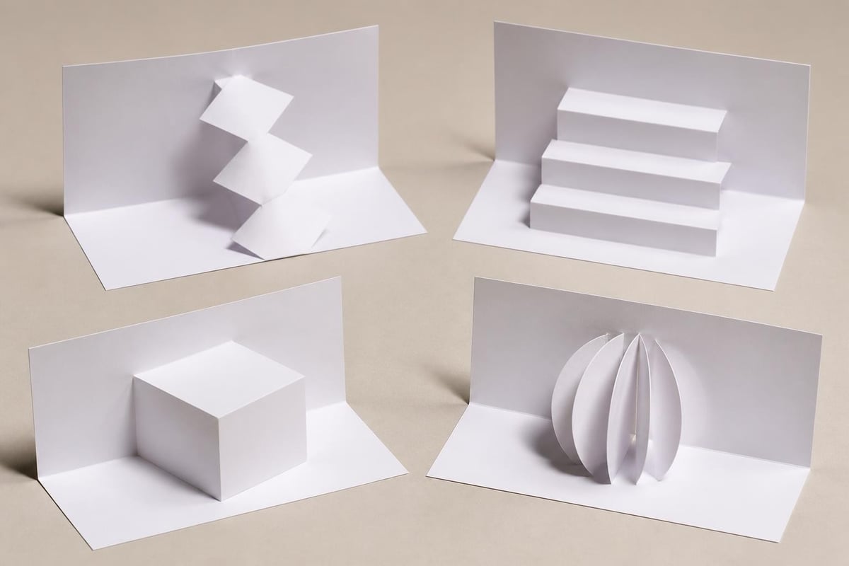 Pop-up card mechanism types