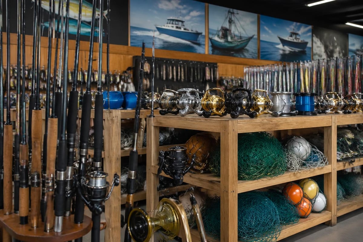 Sport fishing equipment categories
