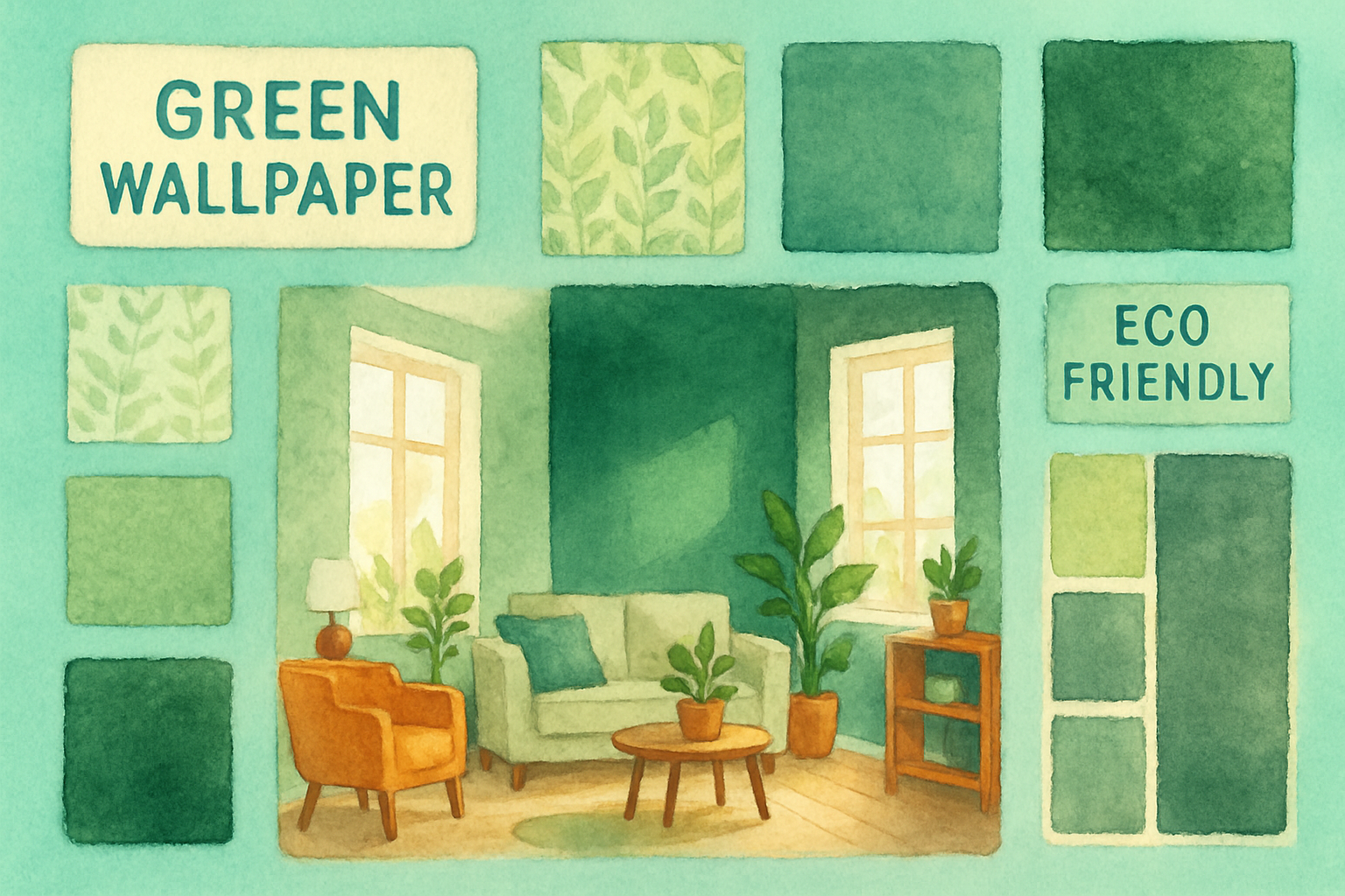 How to Choose the Perfect Green Wallpaper for Your Space