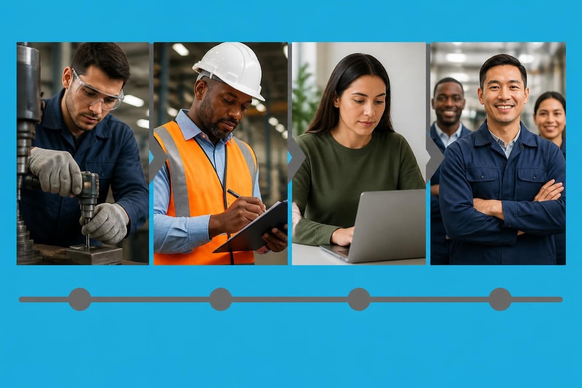Industrial staffing verification process