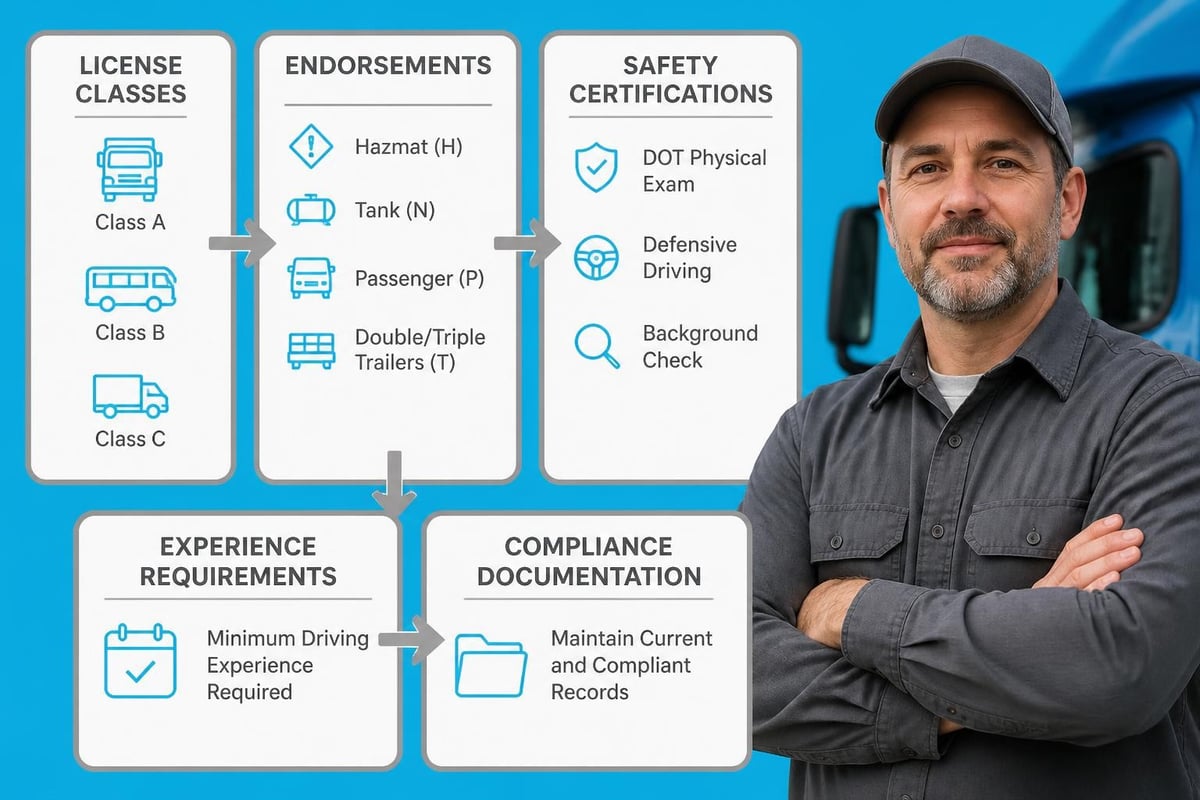 Commercial driver qualification checklist