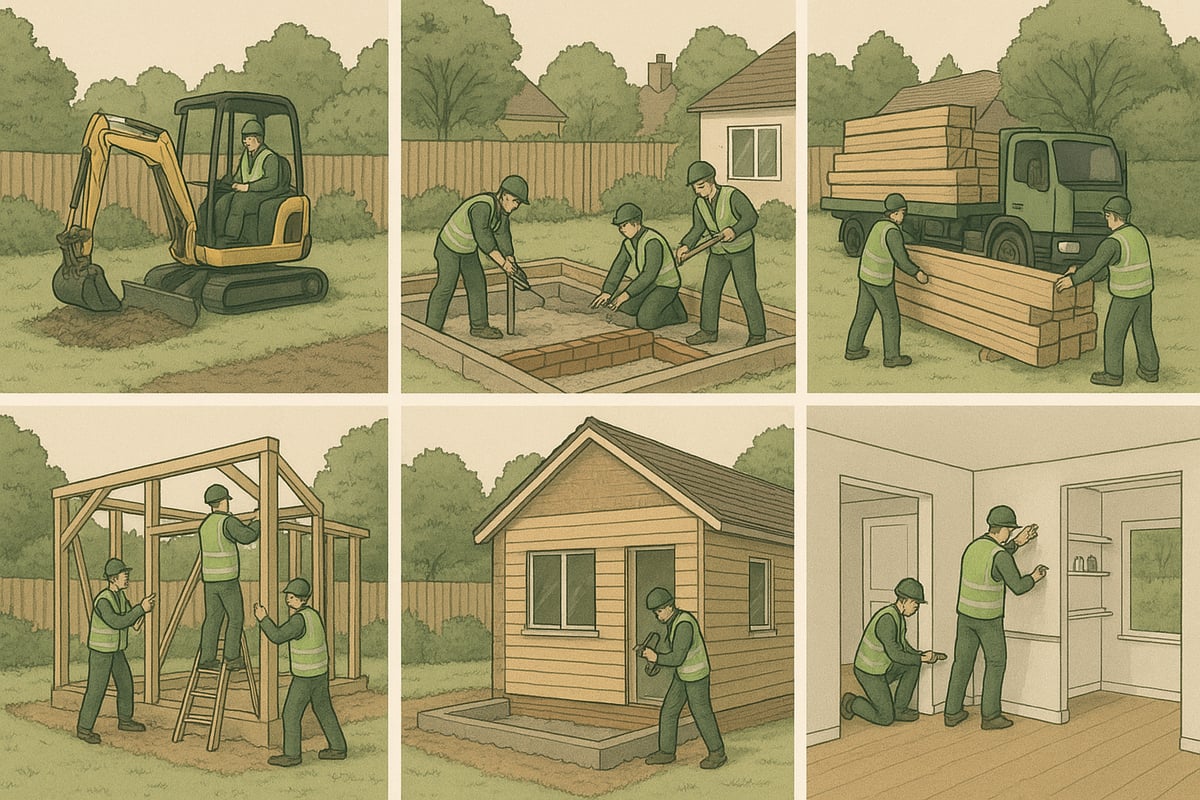 Step-by-Step Timber Construction Extension Process