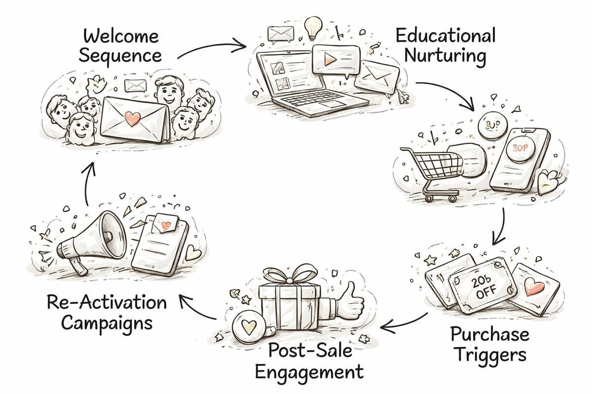 Email marketing automation journey