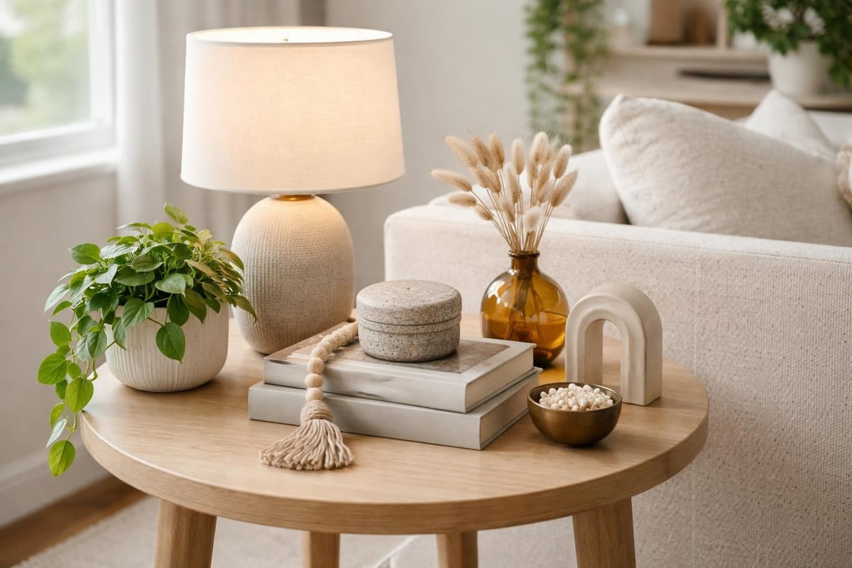 Lamp table styling layers