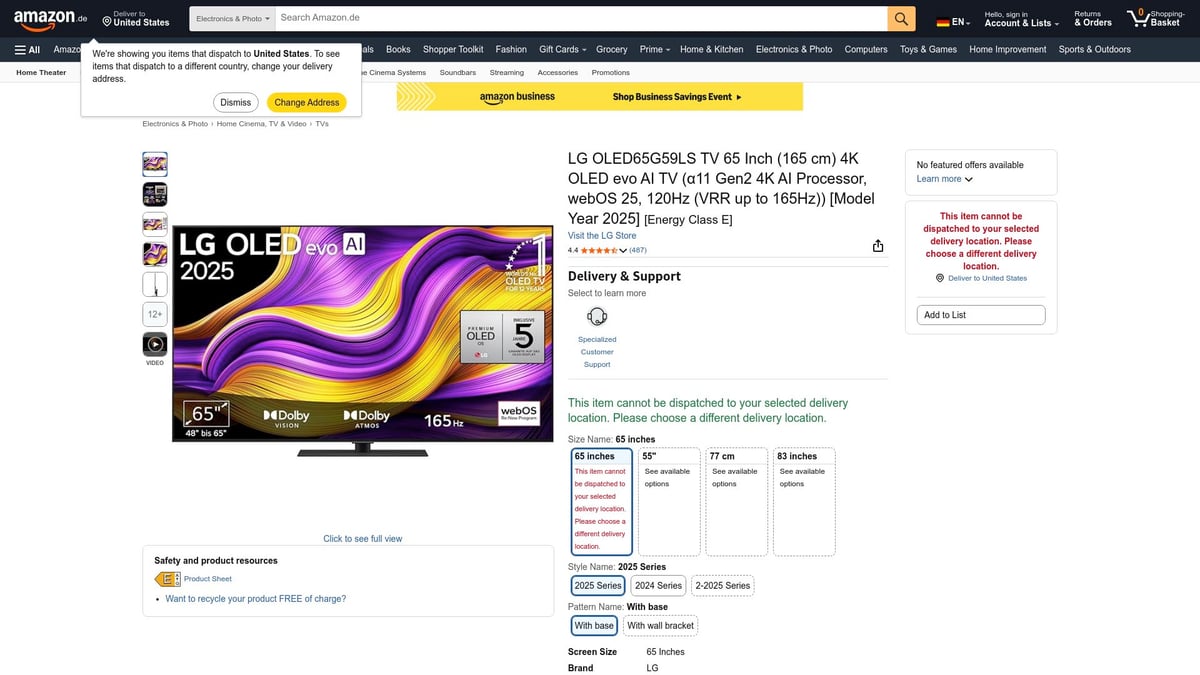 Top 8 Amazon Black Friday Sales 2026, Die Du Nicht Verpassen Solltest - 1. LG OLED evo 65 Zoll 4K-Fernseher – Premium Bildqualität zum Bestpreis