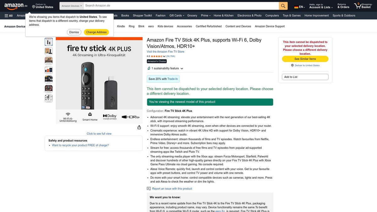 Top 8 Amazon Black Friday Sales 2026, Die Du Nicht Verpassen Solltest - 3. Amazon Fire TV Stick 4K – Streaming neu definiert