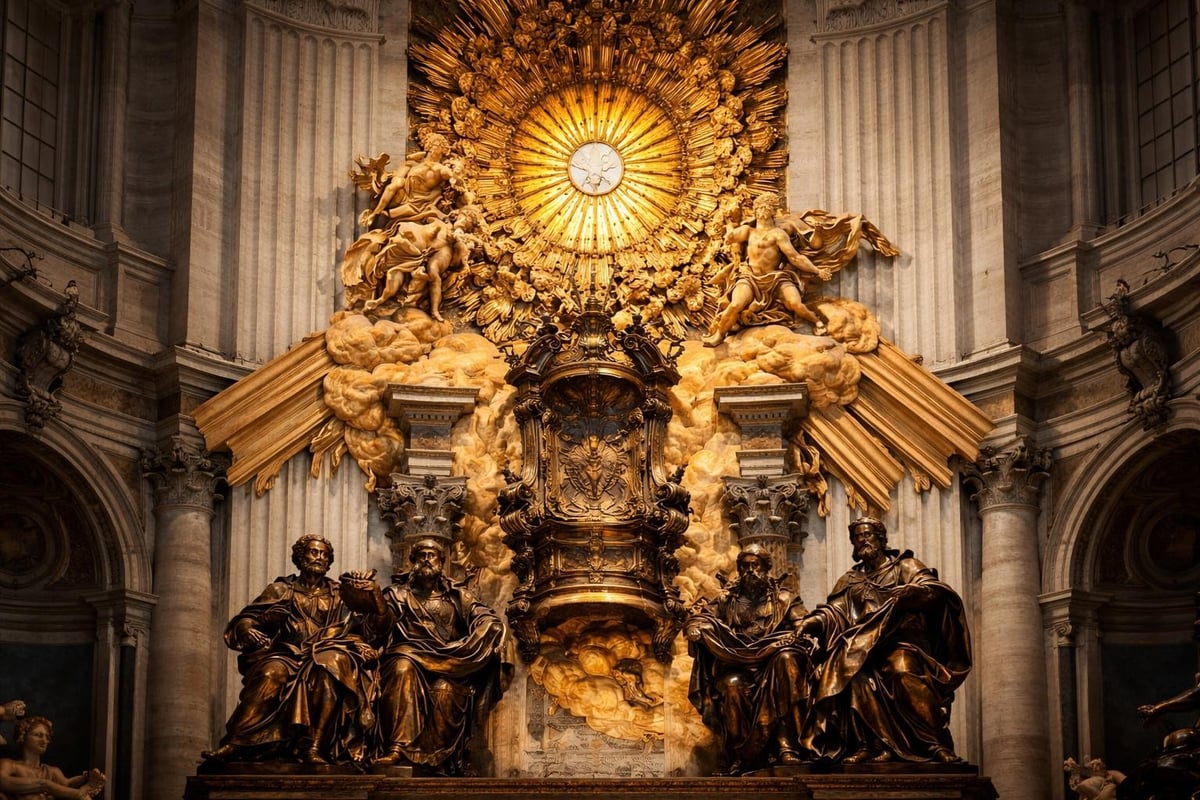 Bernini's monument to the Chair of Saint Peter