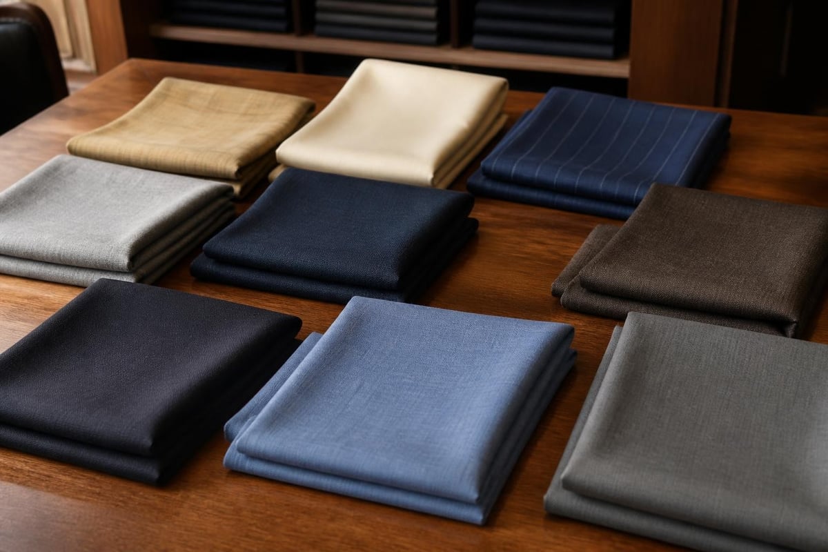 Fabric types for menswear