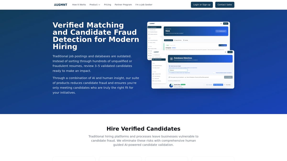 Guide to Detect Fake Candidates: Essential Tips for 2026 - How Augmnt Prevents Fake Candidates in the Hiring Process