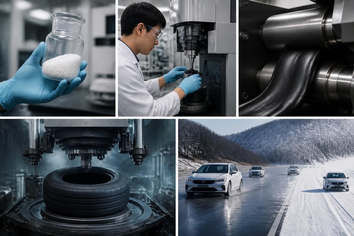 Hankook Tire Company: Growth, Innovation & Global Impact 4 Tire compound research