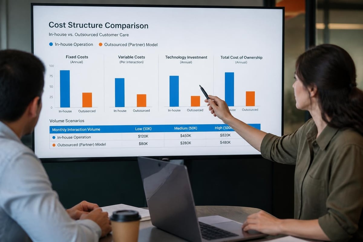 Customer care company cost comparison
