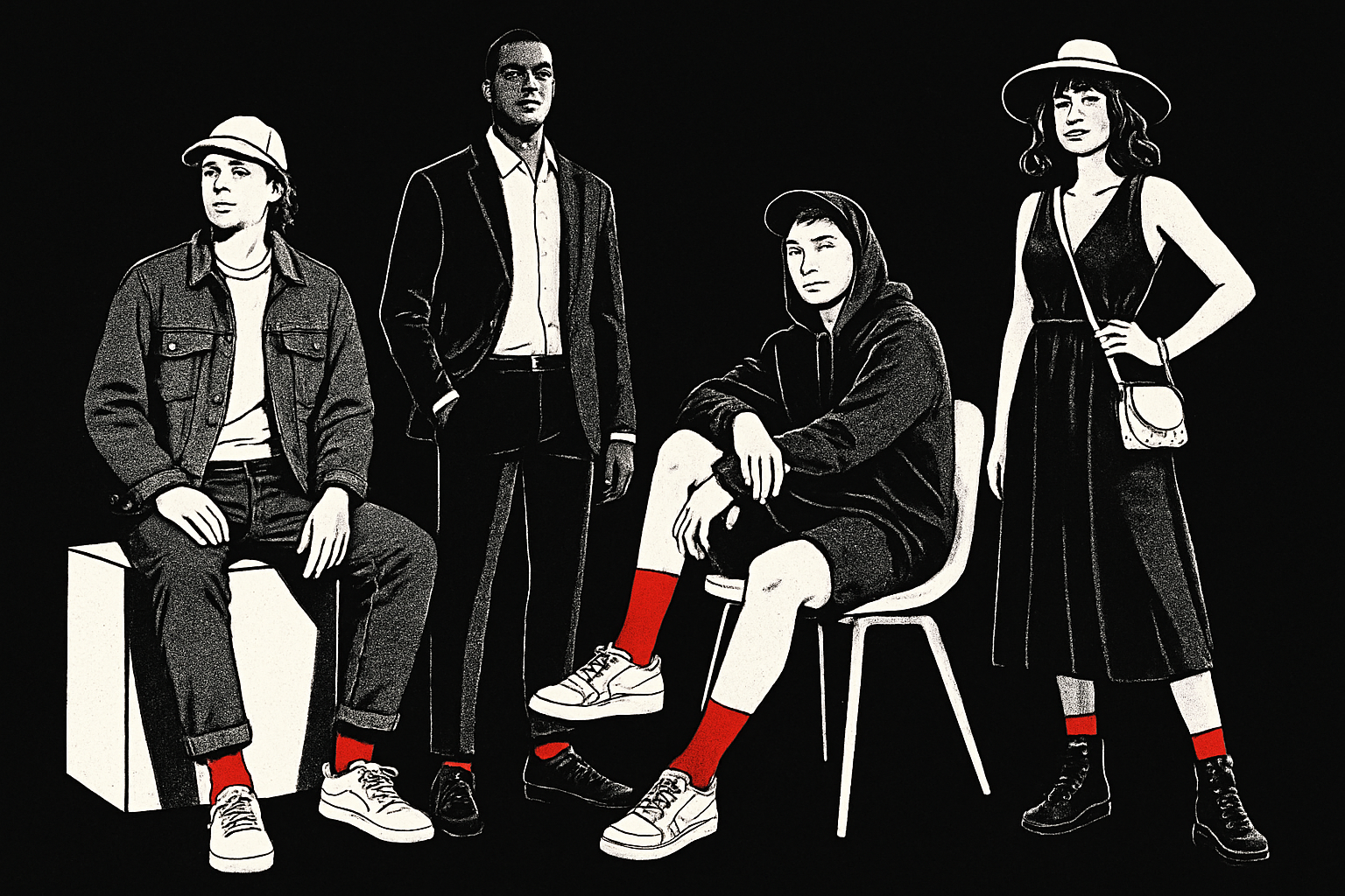 Style Guide: How to Wear Red Crew Socks with Confidence